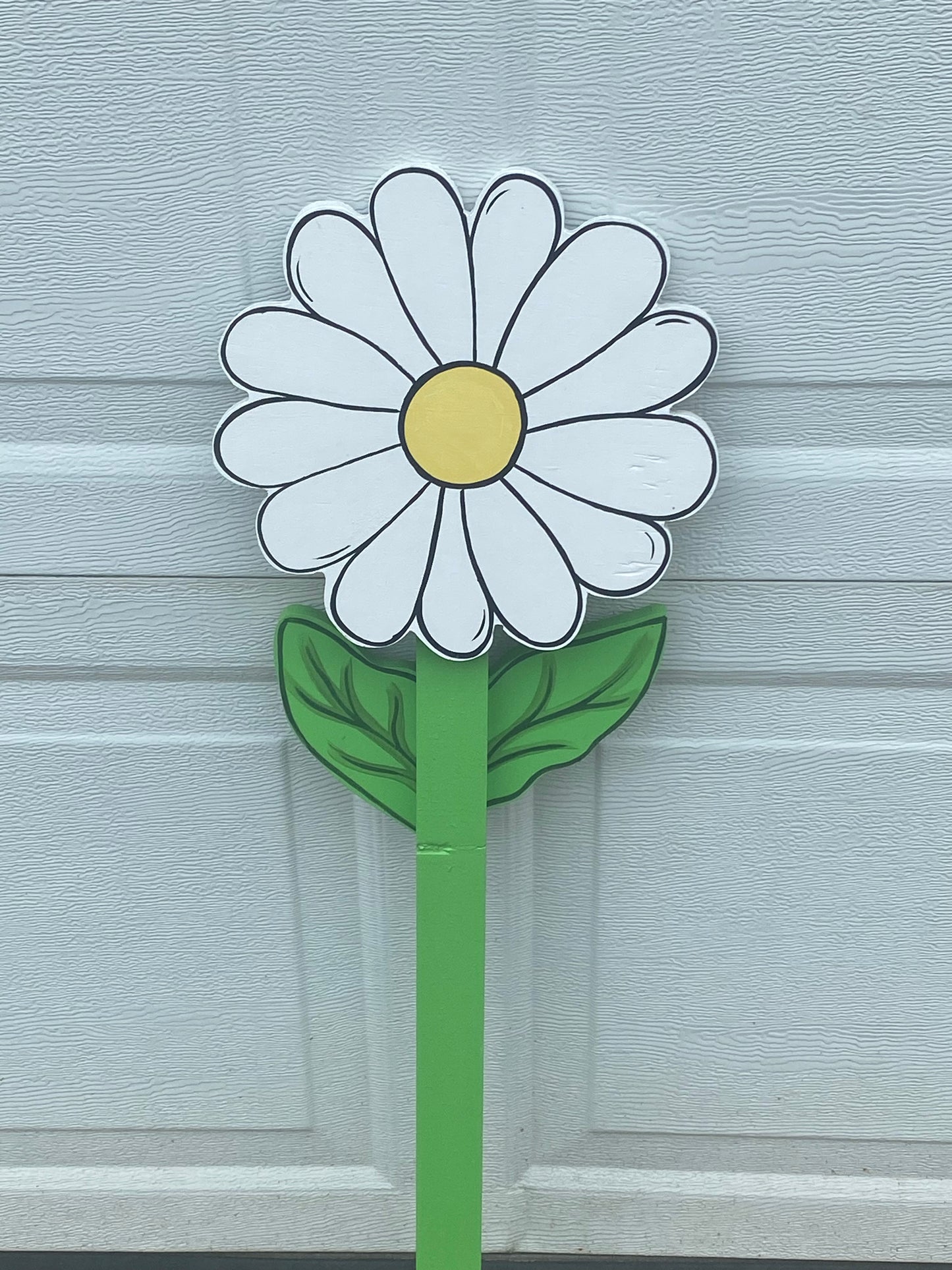 The Daisy Flower Never Needs Watering Wood Outdoor Lawn & Garden Decor Yard Art Sign