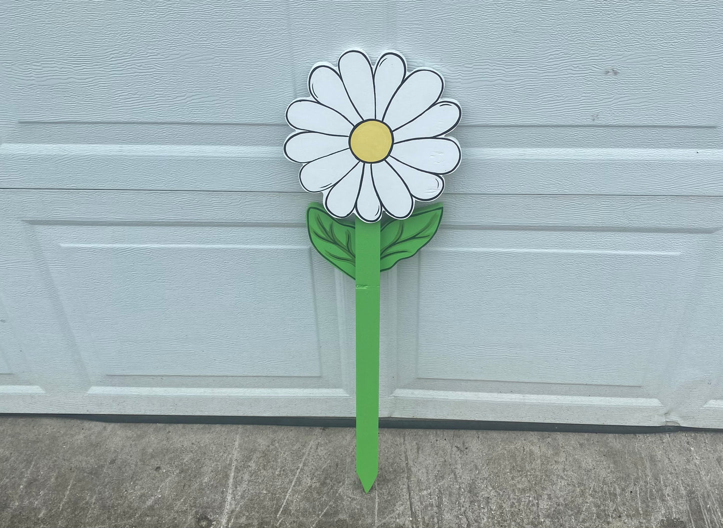 The Daisy Flower Never Needs Watering Wood Outdoor Lawn & Garden Decor Yard Art Sign