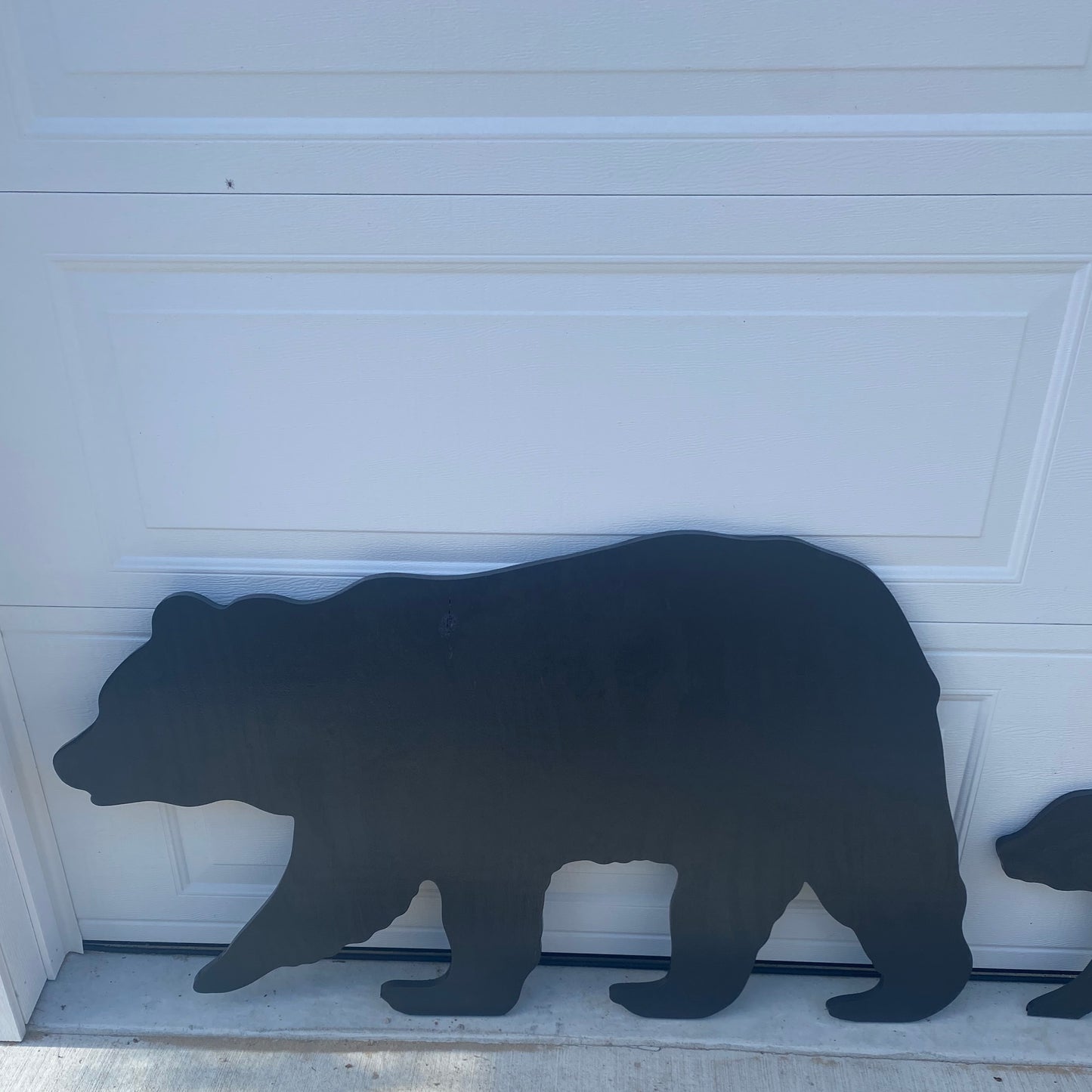 BEAR FAMILY, Set of 3, Silhouette Shadow Wood Outdoor Yard Art Signs, Life Size