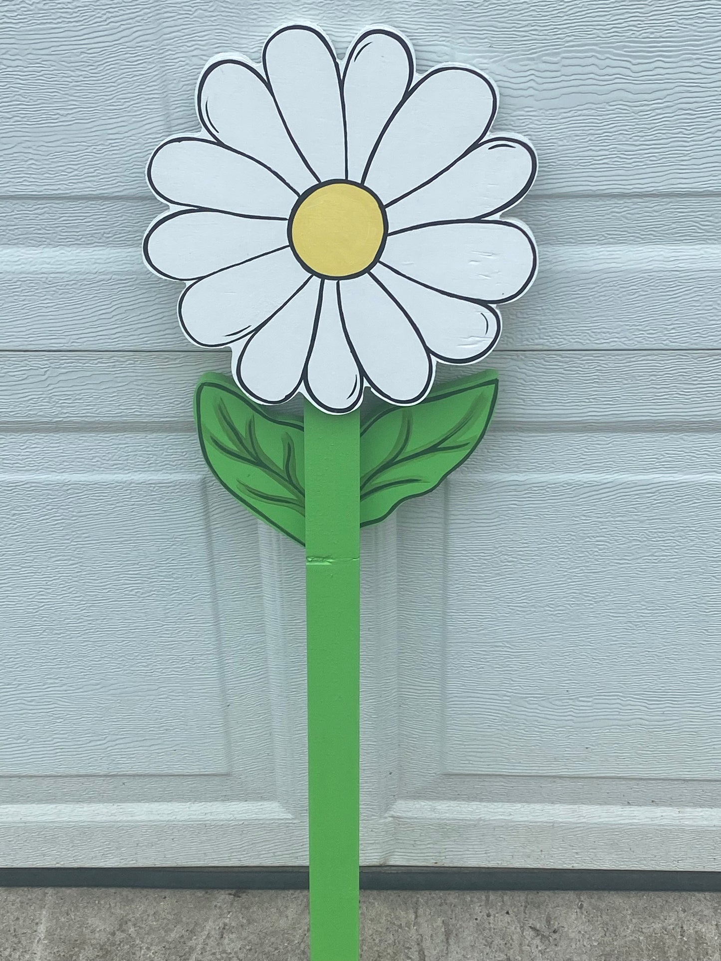 The Daisy Flower Never Needs Watering Wood Outdoor Lawn & Garden Decor Yard Art Sign