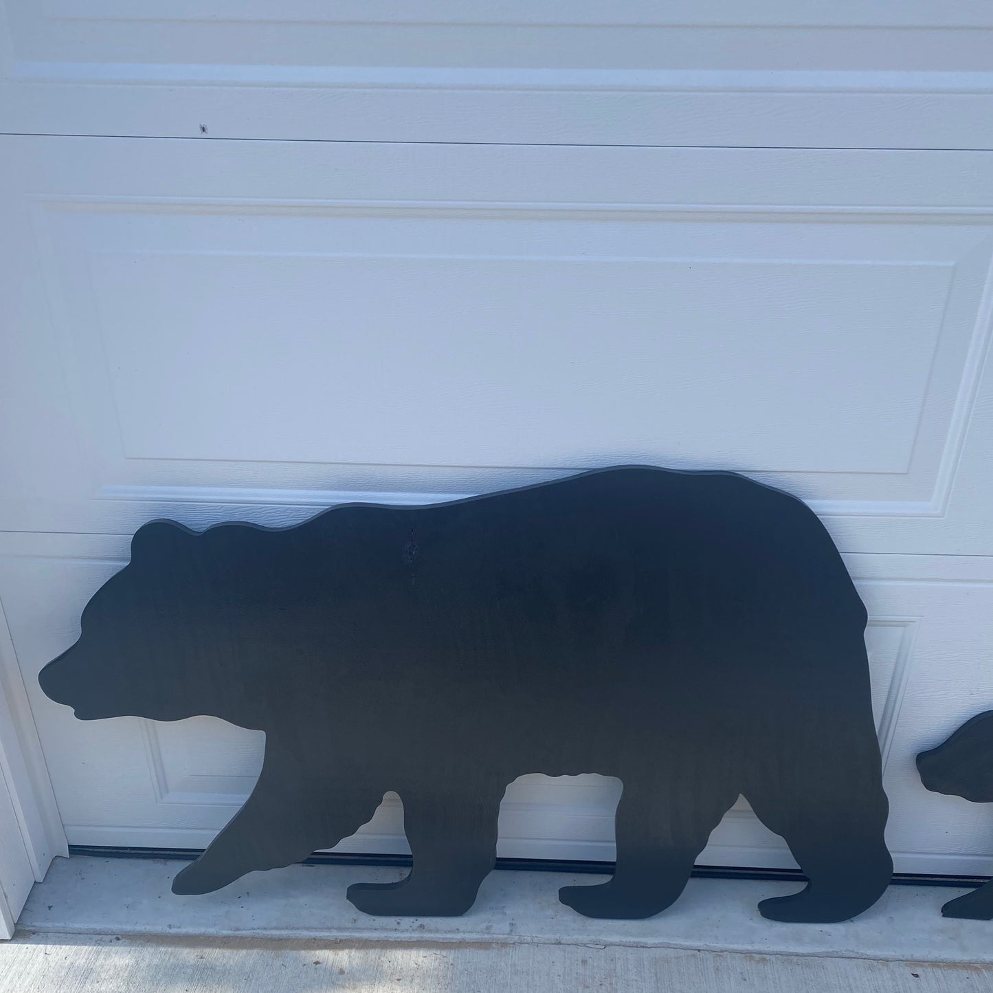 BEAR FAMILY, Set of 3, Silhouette Shadow Wood Outdoor Yard Art Signs, Life Size