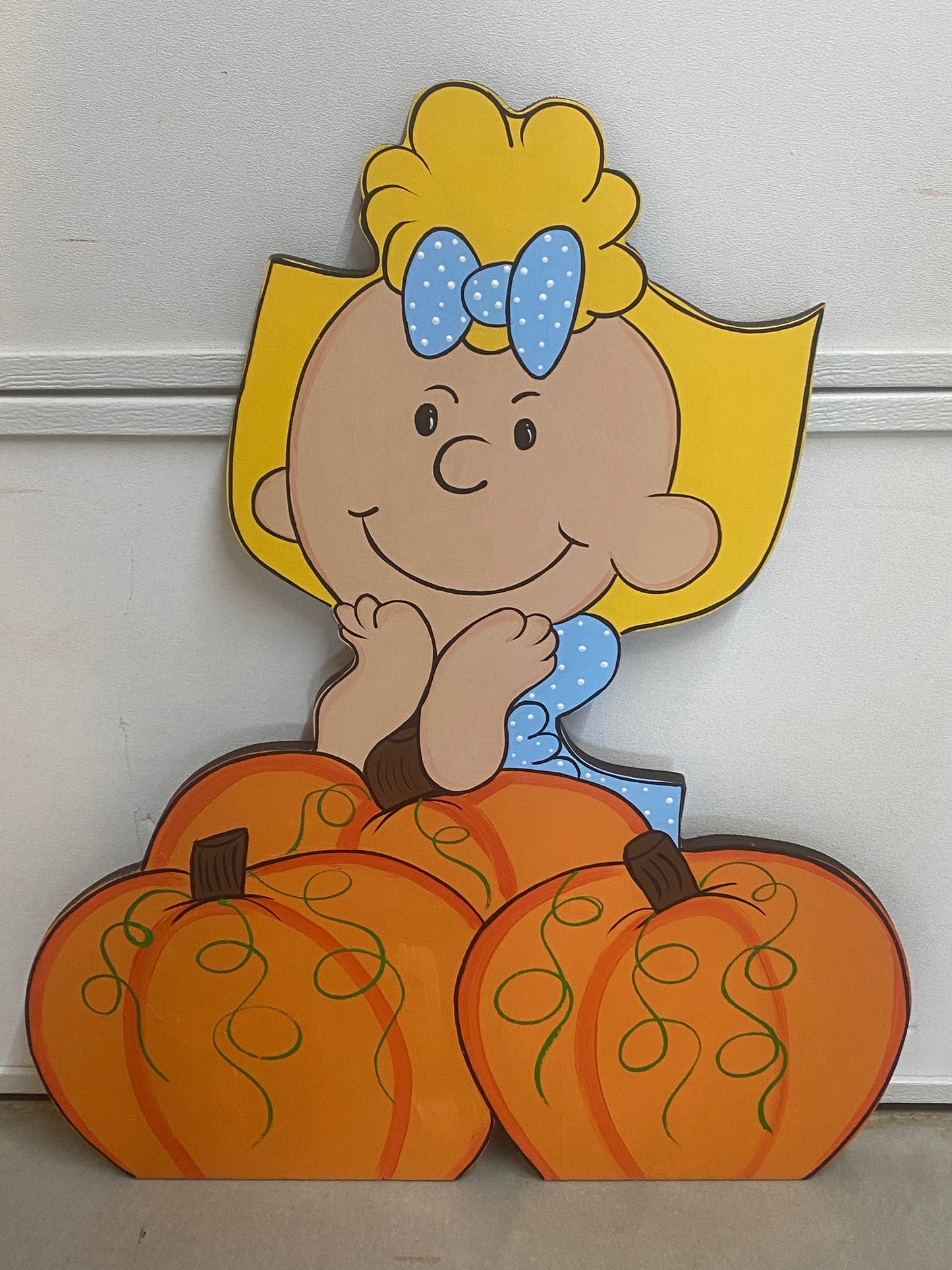 Welcome Pumpkin Halloween Wood Outdoor Yard Art Signs, Halloween Decorations, Set Of 2