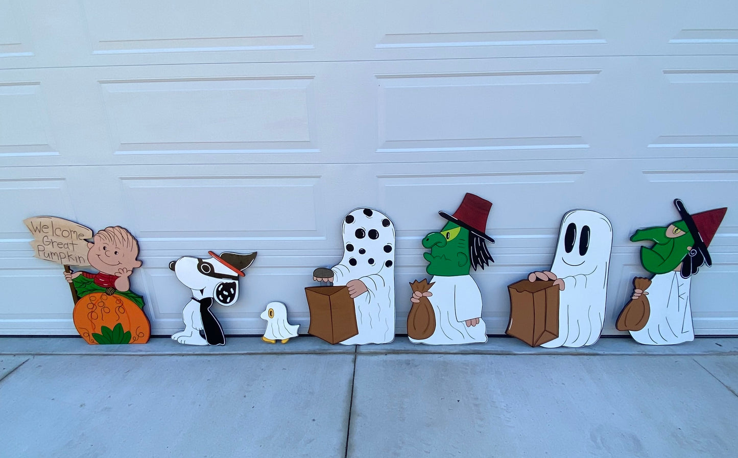 HALLOWEEN GHOSTS WOOD OUTDOOR YARD ART HALLOWEEN DECORATIONS YARD SIGNS