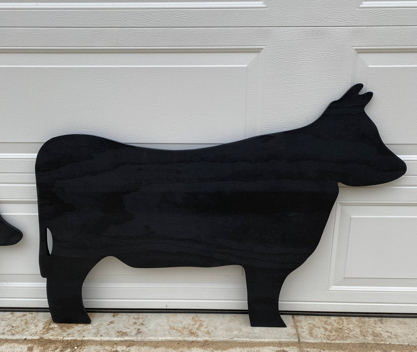 Cow Family Wood Outdoor Shadow Silhouette Yard Art Sign, Set of 3, Lawn Decor