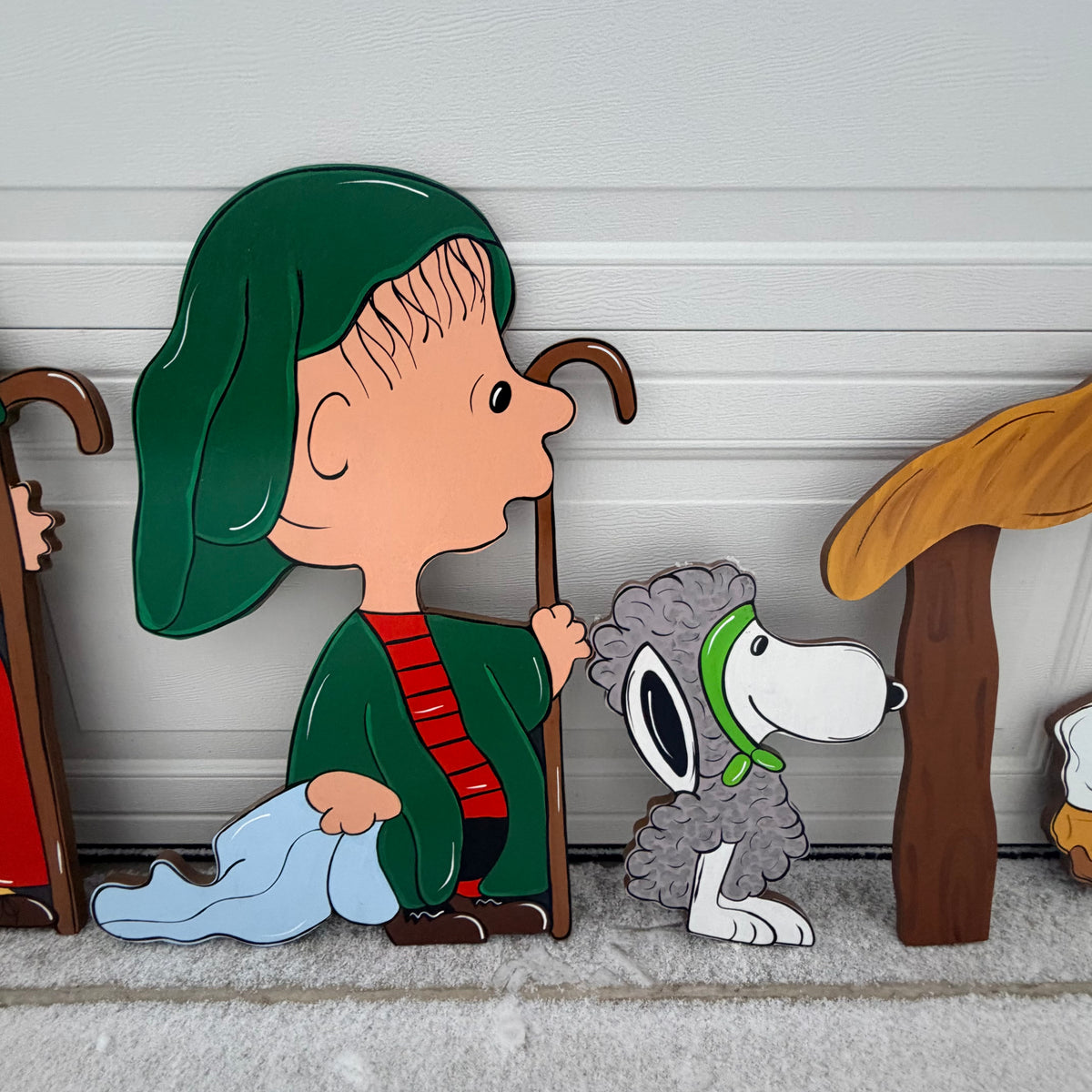 PEANUT PEOPLE NATIVITY Christmas Wood Outdoor Yard Art Set of 10, Charlie