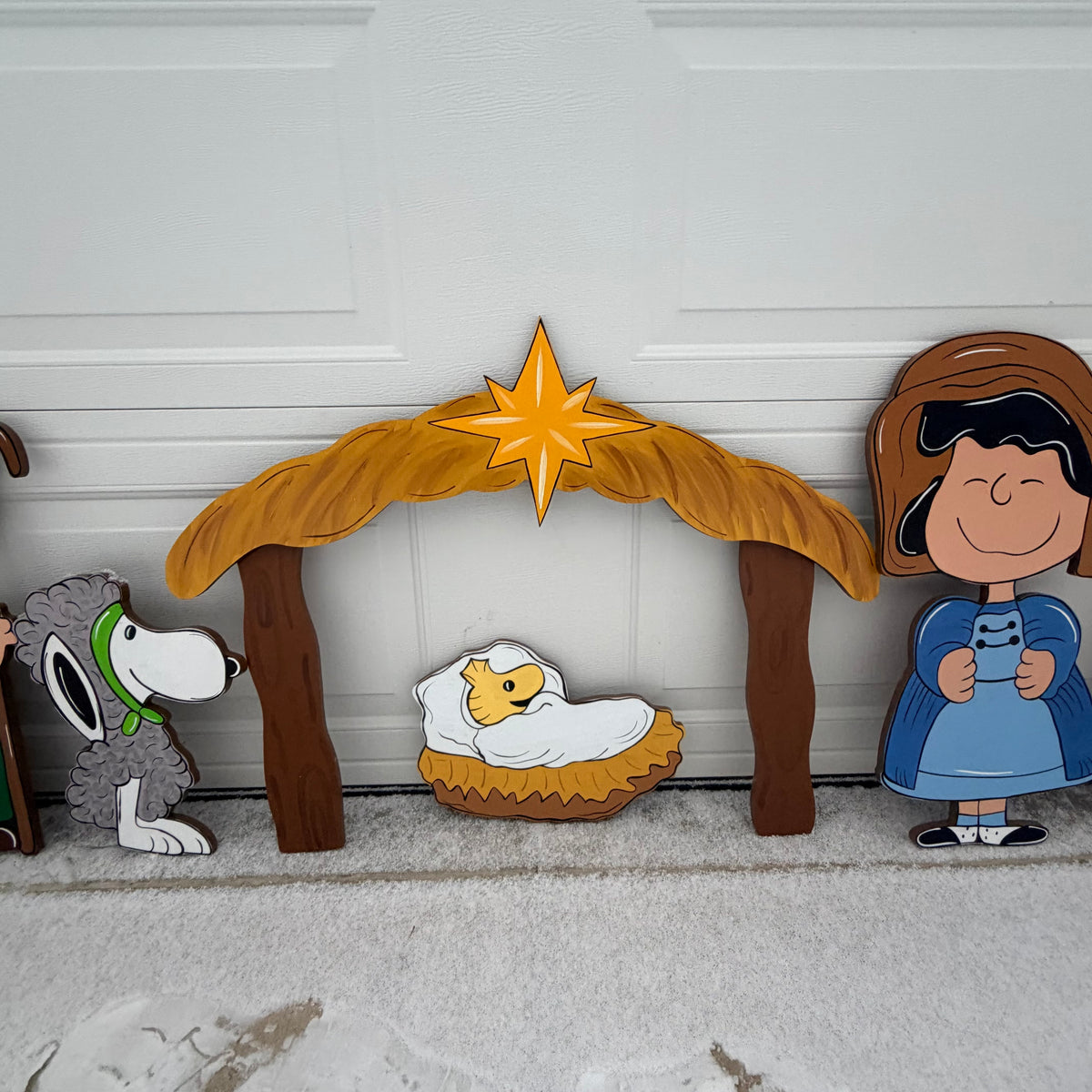 PEANUT PEOPLE NATIVITY Christmas Wood Outdoor Yard Art Set of 10, Charlie