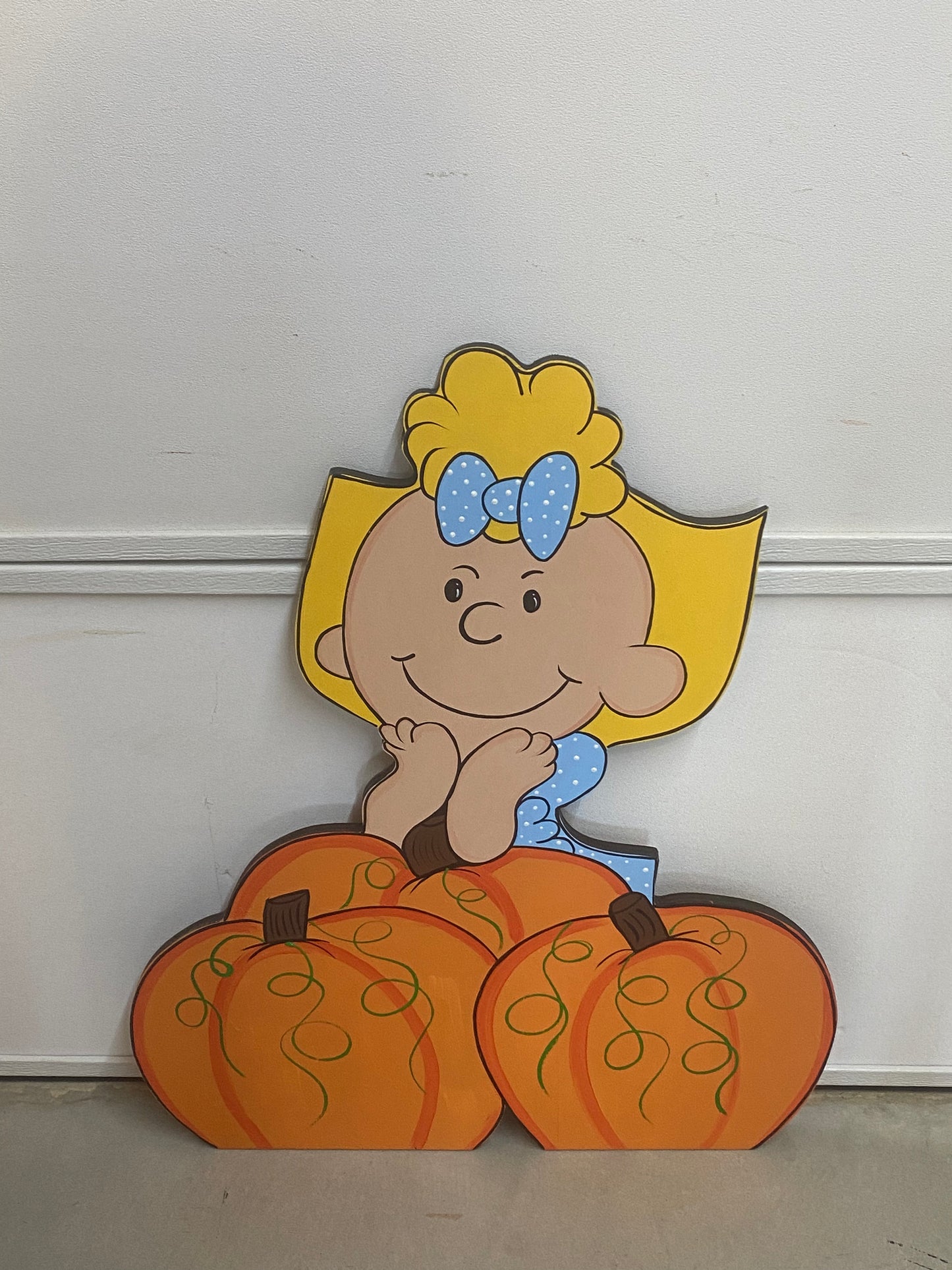 Welcome Pumpkin Halloween Wood Outdoor Yard Art Signs, Halloween Decorations, Set Of 2