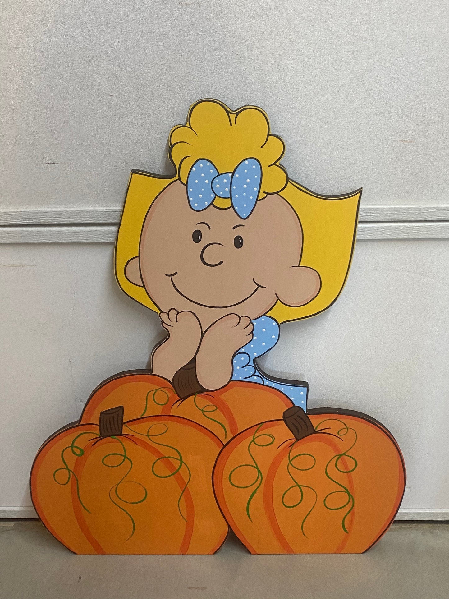 Welcome Pumpkin Halloween Wood Outdoor Yard Art Signs, Halloween Decorations, Set Of 2