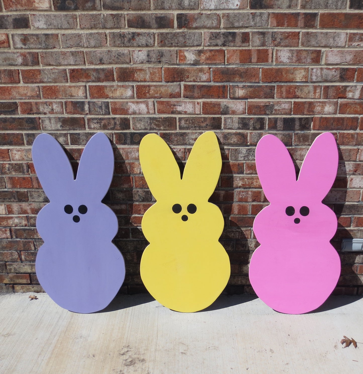 EASTER MARSHMALLOW PEEP WOOD OUTDOOR YARD ART SIGN