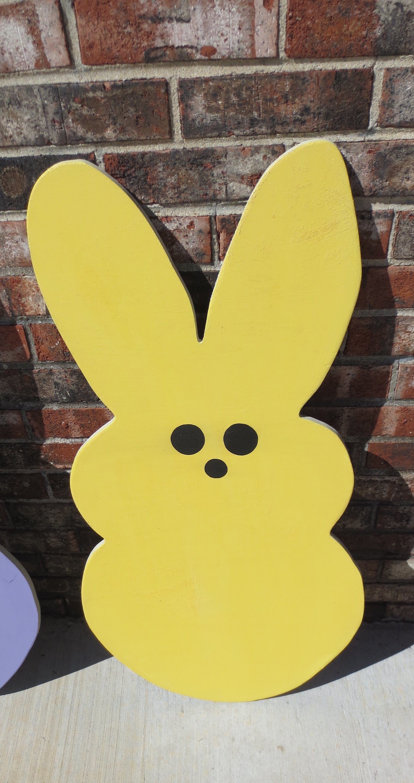 EASTER MARSHMALLOW PEEP WOOD OUTDOOR YARD ART SIGN