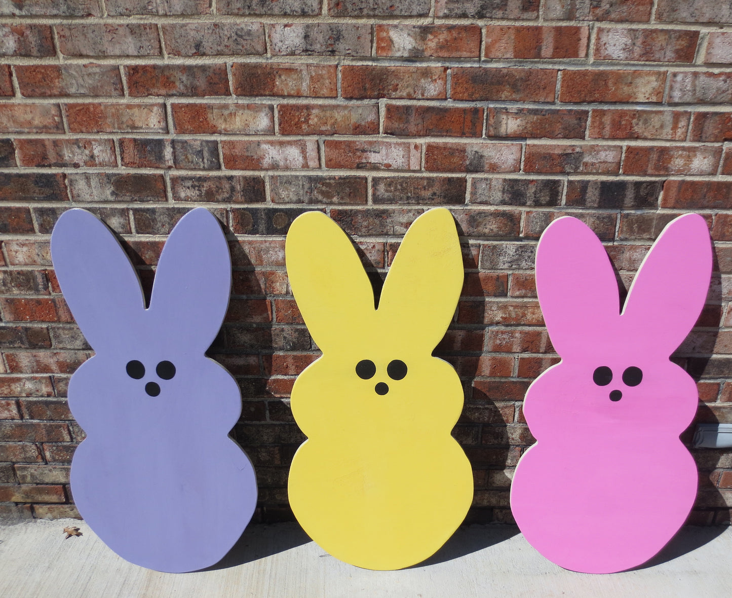 EASTER MARSHMALLOW PEEP WOOD OUTDOOR YARD ART SIGN